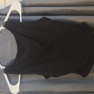 Elegant Black Sleeveless Backless Top Size S